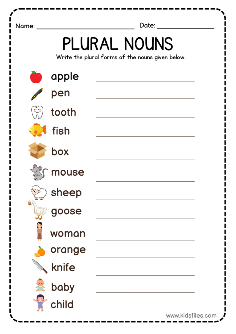 Kids Files Learning Collection 🗂️: What Are Plural Nouns?