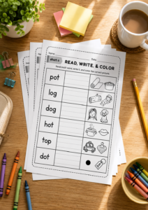 Read more about the article Short /o/ Vowel Worksheets for Early Readers